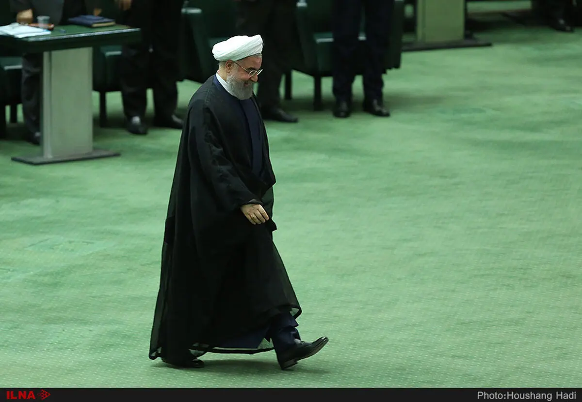 حضور رییس‌جمهور در مجلس برای ارائه لایحه بودجه ۹۸