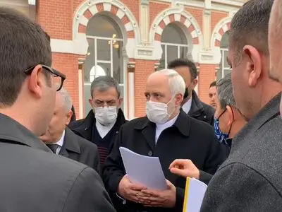 ظریف از راه آهن جلفای آذربایجان دیدن کرد+فیلم
