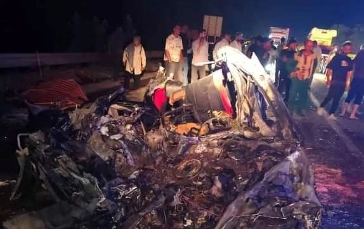 سبقت غیرمجاز علت تصادف خونین جاده قدیم امامزاده هاشم رشت