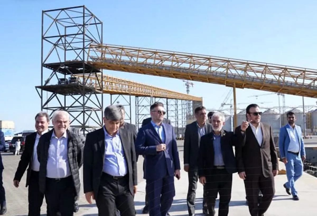 بازدید مدیرعامل گروه فولاد مبارکه از بندر شهید بهشتی چابهار