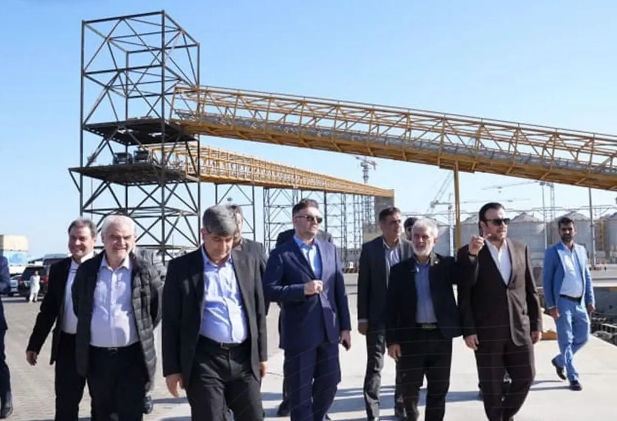 بازدید مدیرعامل گروه فولاد مبارکه از بندر شهید بهشتی چابهار