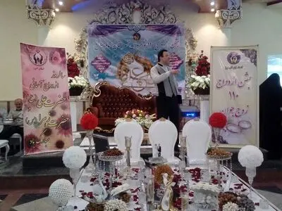 جشن ازدواج ۱۱۰ مددجوی نوعروس برگزار شد