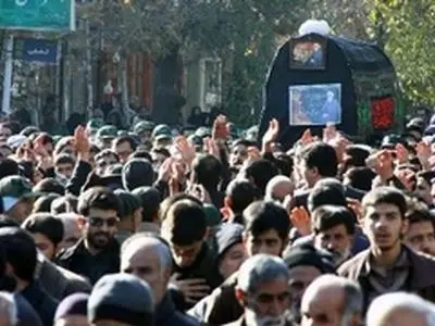 پیکر آیت الله ˈمحمد تقی مطهری بروجردیˈ در بروجرد تشیع شد