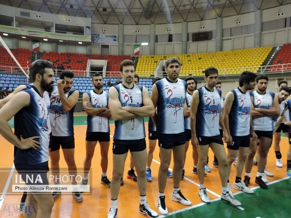 سعید معروف در تمرینات والیبال شهرداری ارومیه آفتابی شد