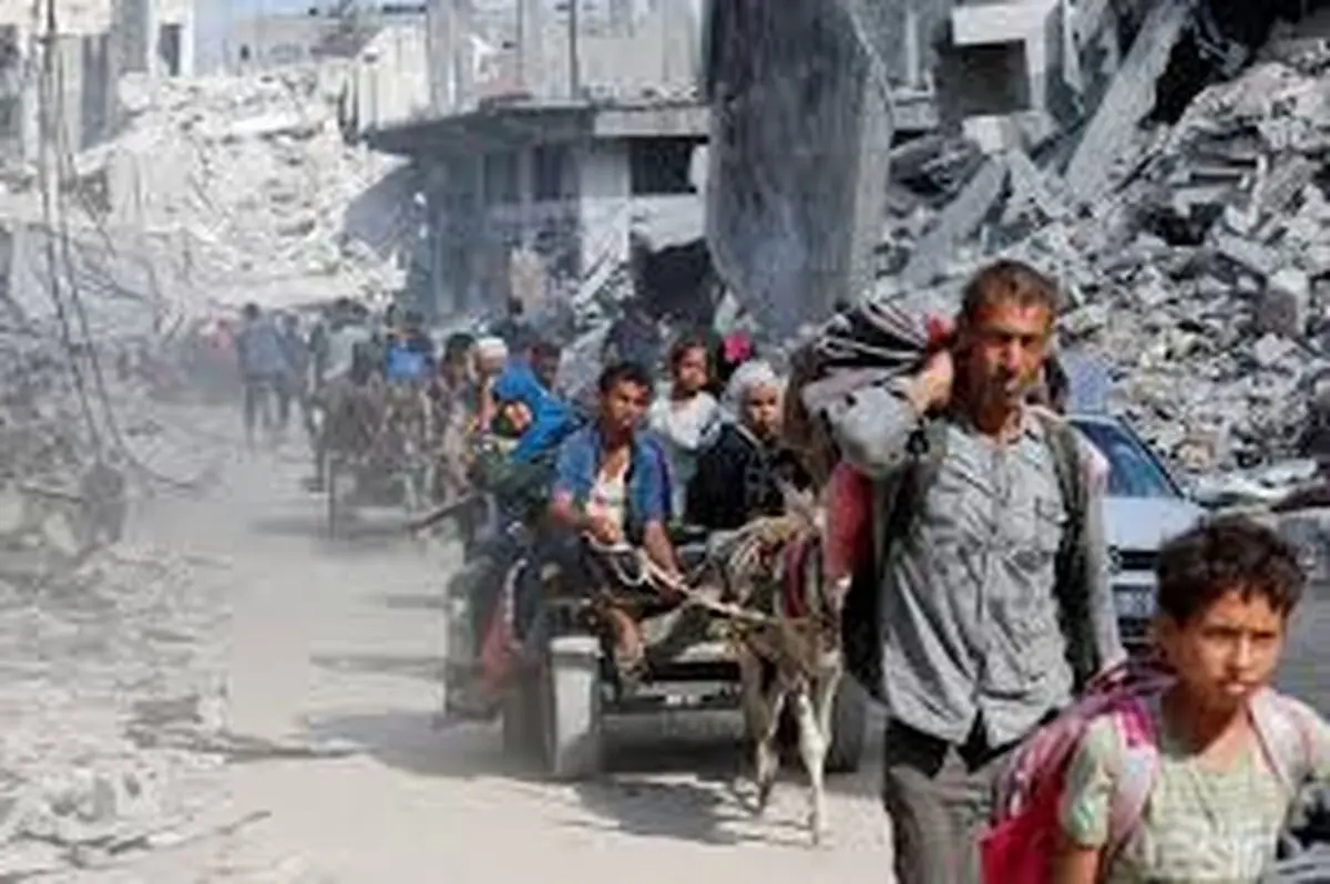 ساکنان غزه مجبور به ترک خانه‌هایشان شدند