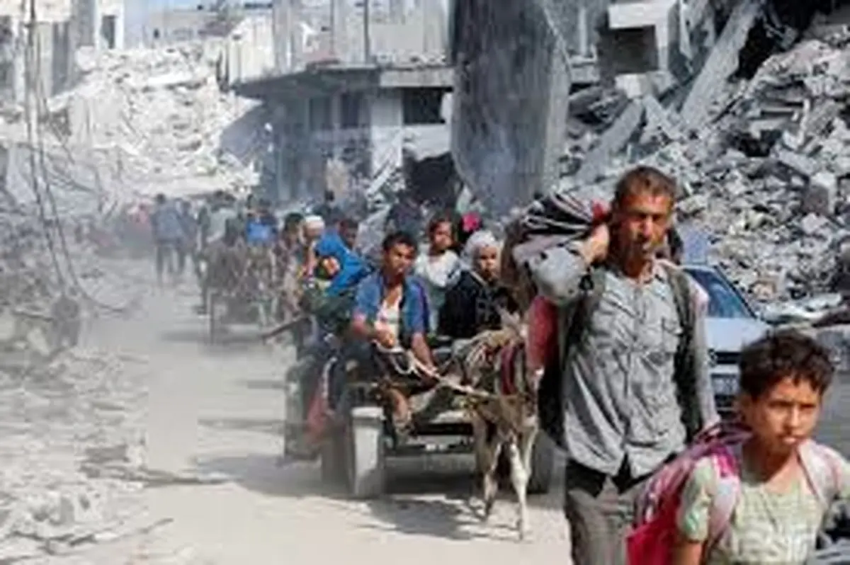 ساکنان غزه مجبور به ترک خانههایشان شدند