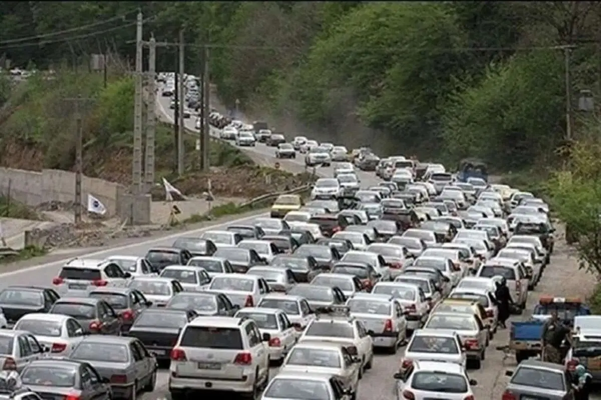 ترافیک سنگین در برخی از محورهای منتهی به شمال کشور
