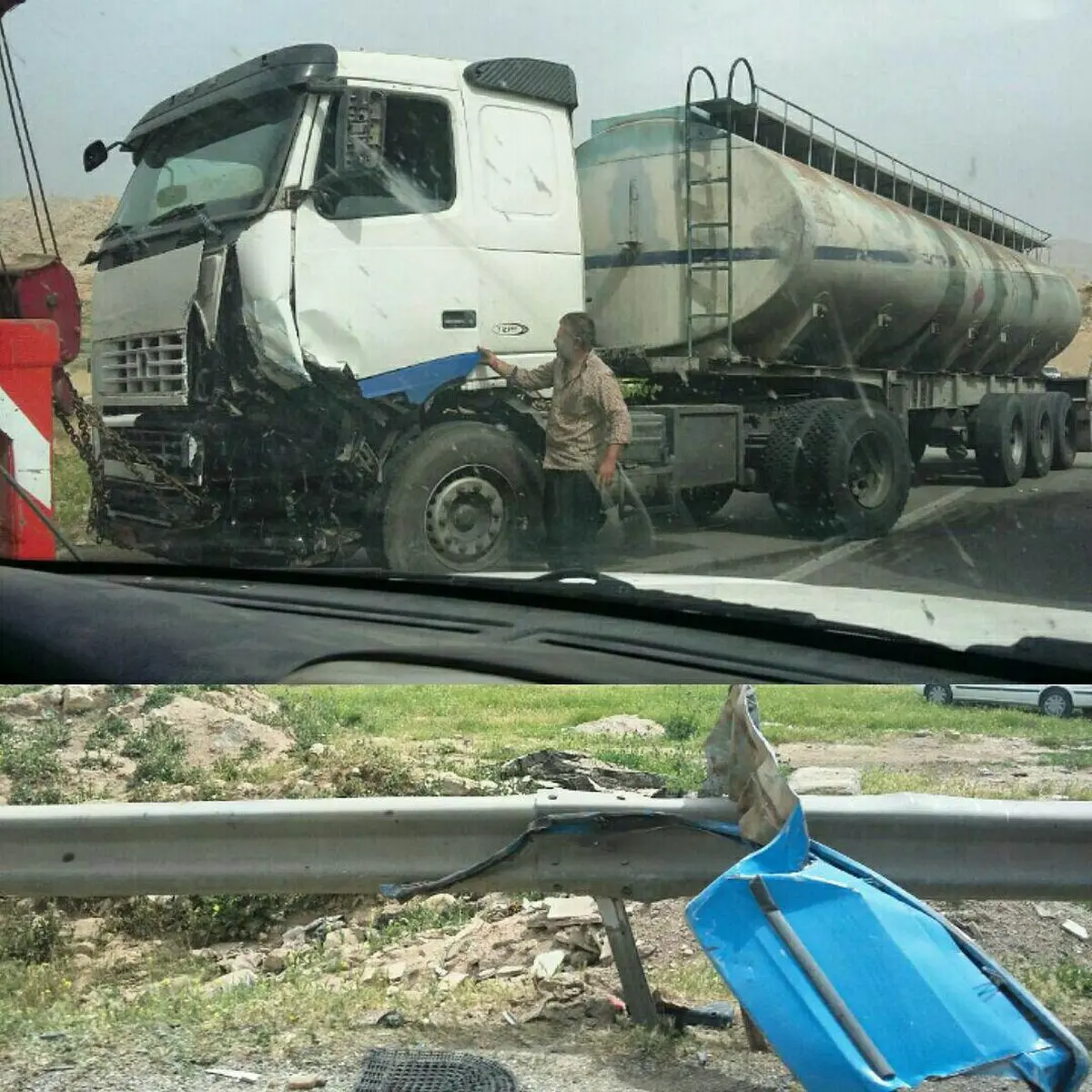 جان‌باختن یک نفر در حادثه تصادف در محور پلدختر - خرم آباد