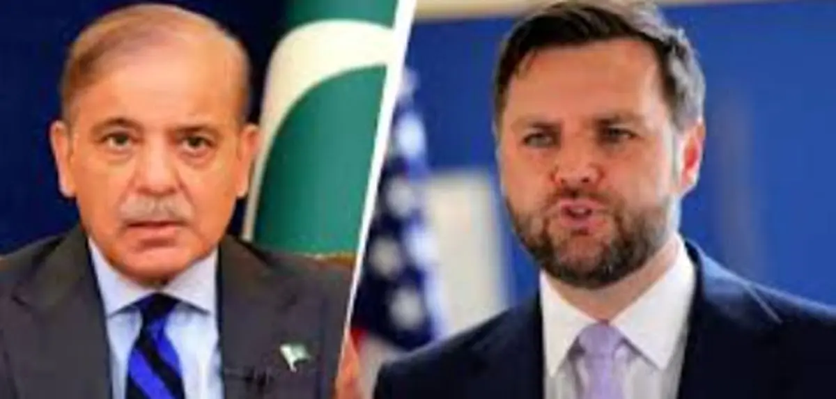 دیدار و گفت‌وگوی ونس با شهباز شریف