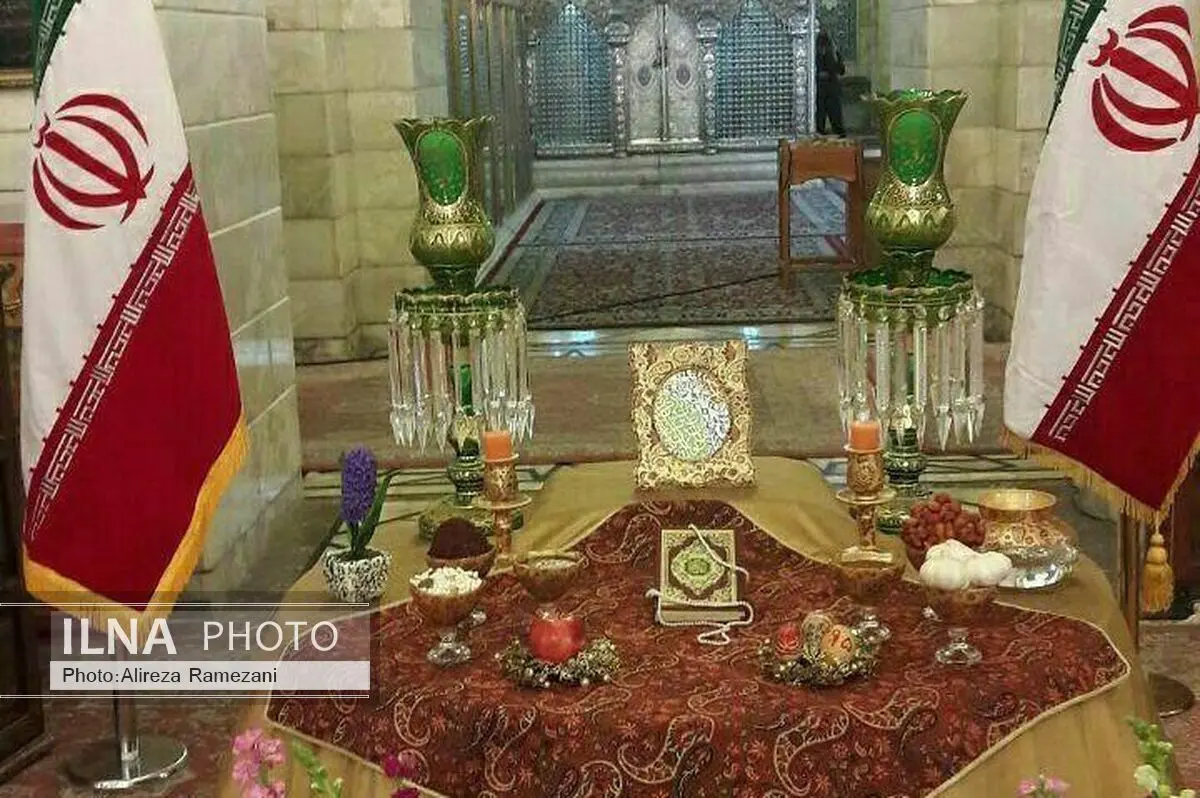 برپایی سفره هفت سین درحرم حضرت رقیه (س) با حضور کمال خرازی