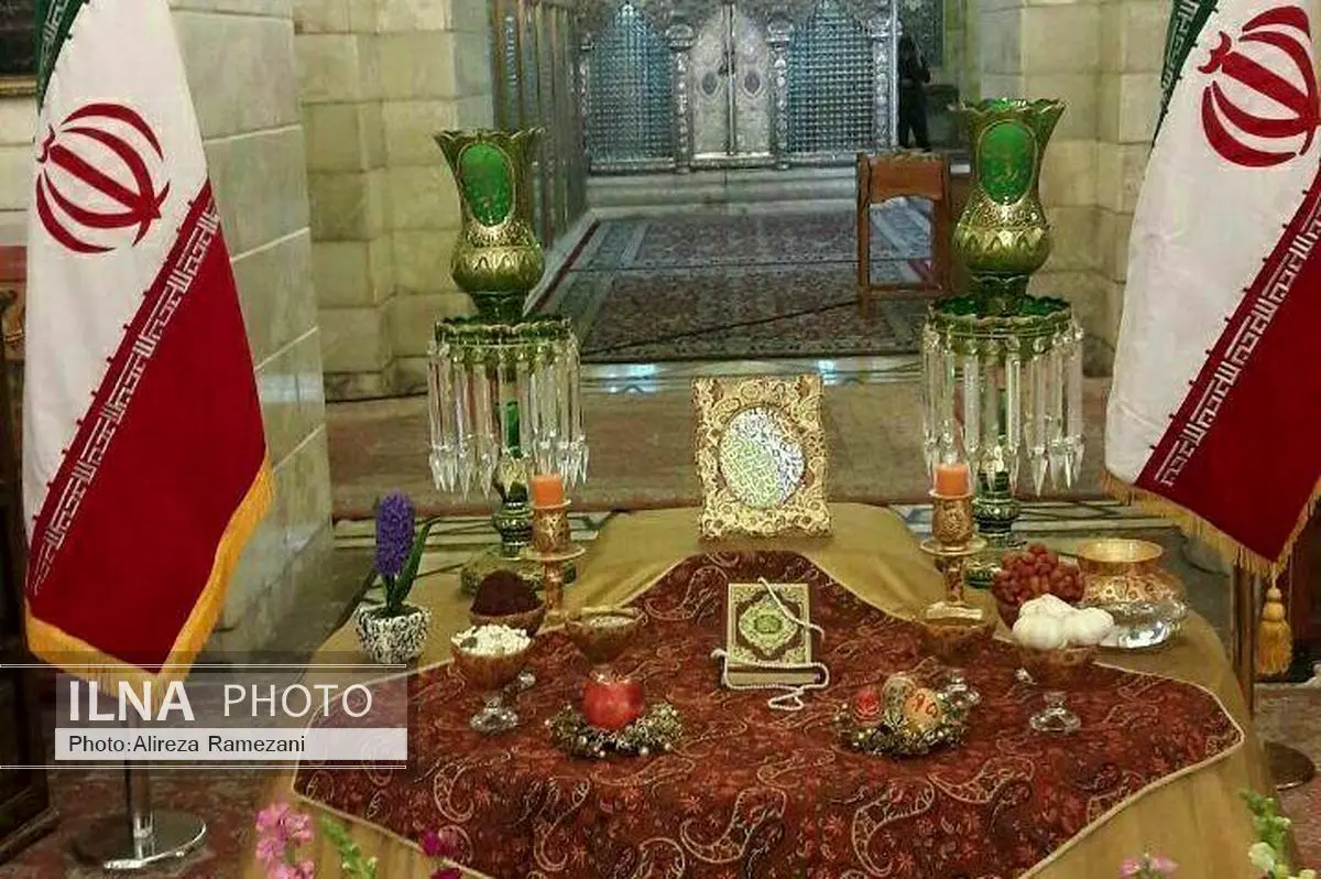 برپایی سفره هفت سین درحرم حضرت رقیه (س) با حضور کمال خرازی