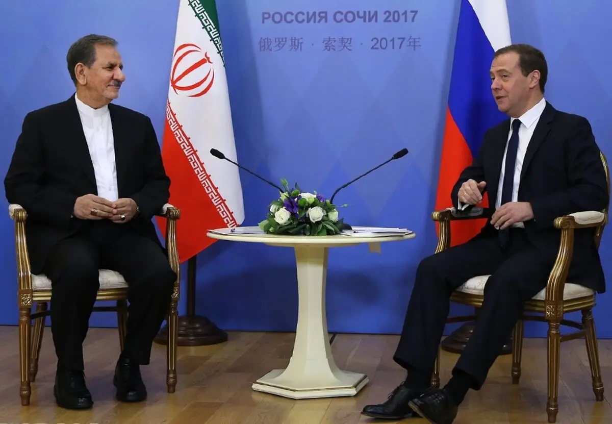 دیدار جهانگیری با مدودوف در سوچی
