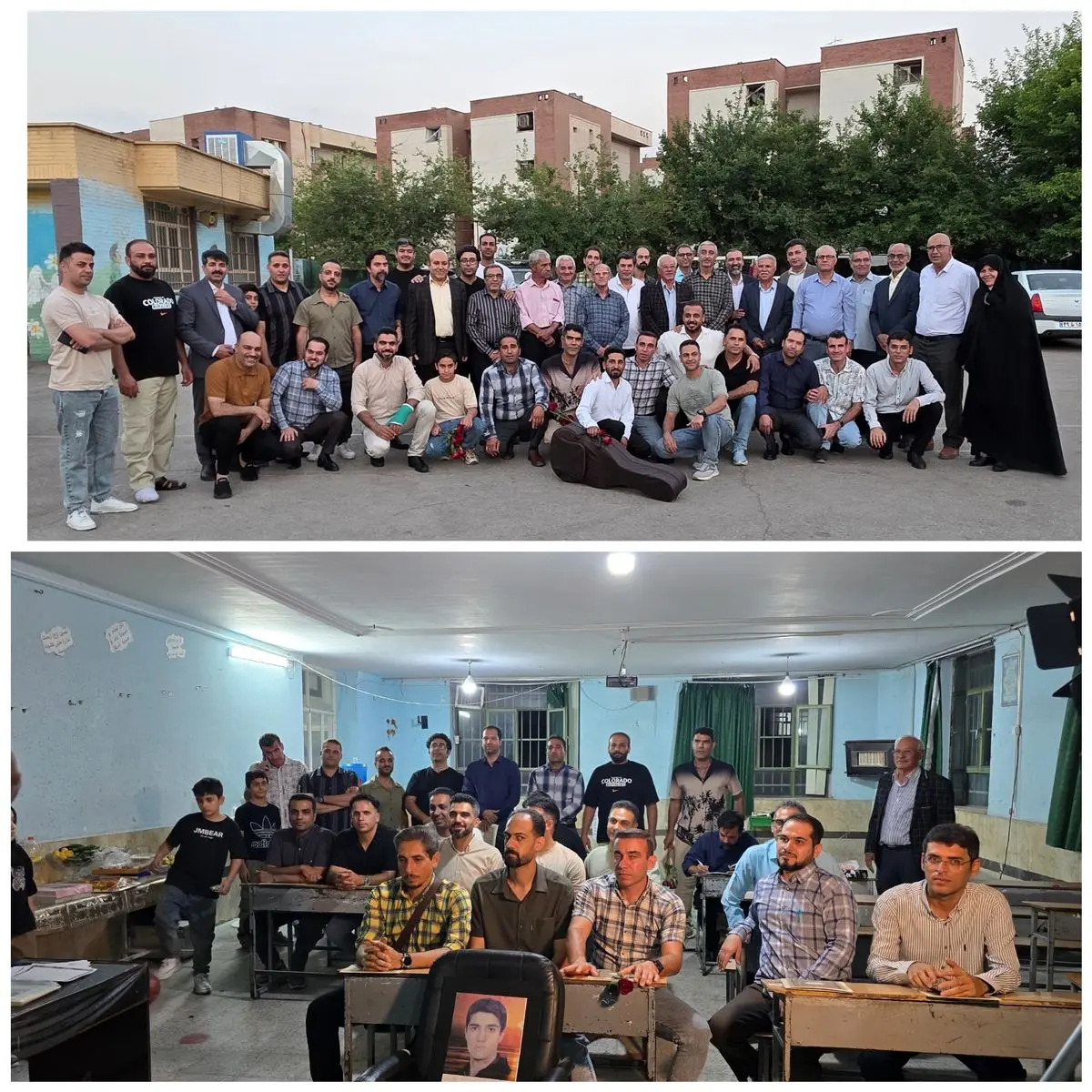 گردهمایی دانش آموزان و معلمان یک مدرسه در شیراز پس از ۲۷ سال