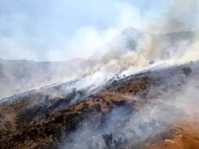 مهار آتش‌سوزی در مرکز دفن پسماند شهرستان ساری
