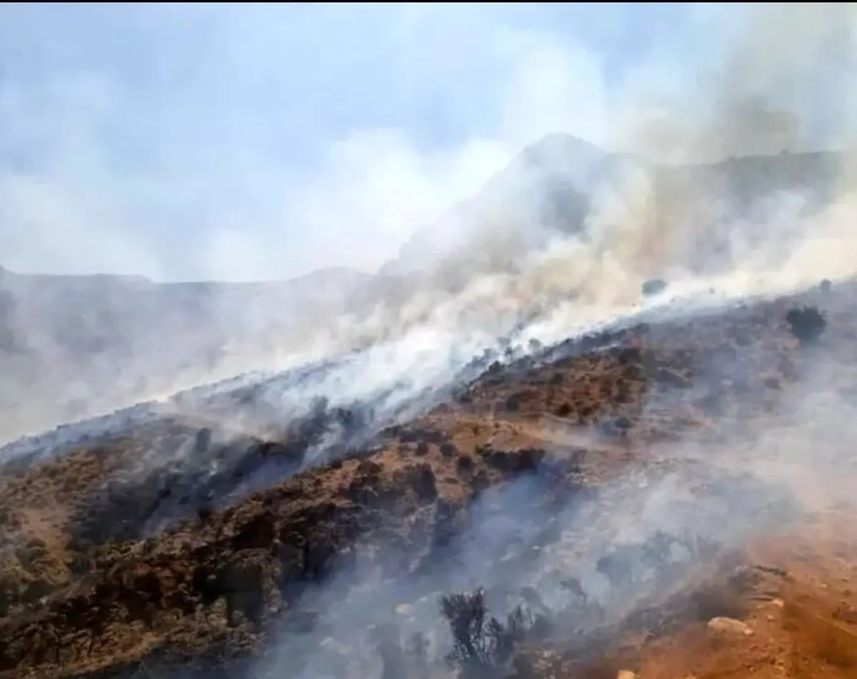مهار آتش‌سوزی در مرکز دفن پسماند شهرستان ساری