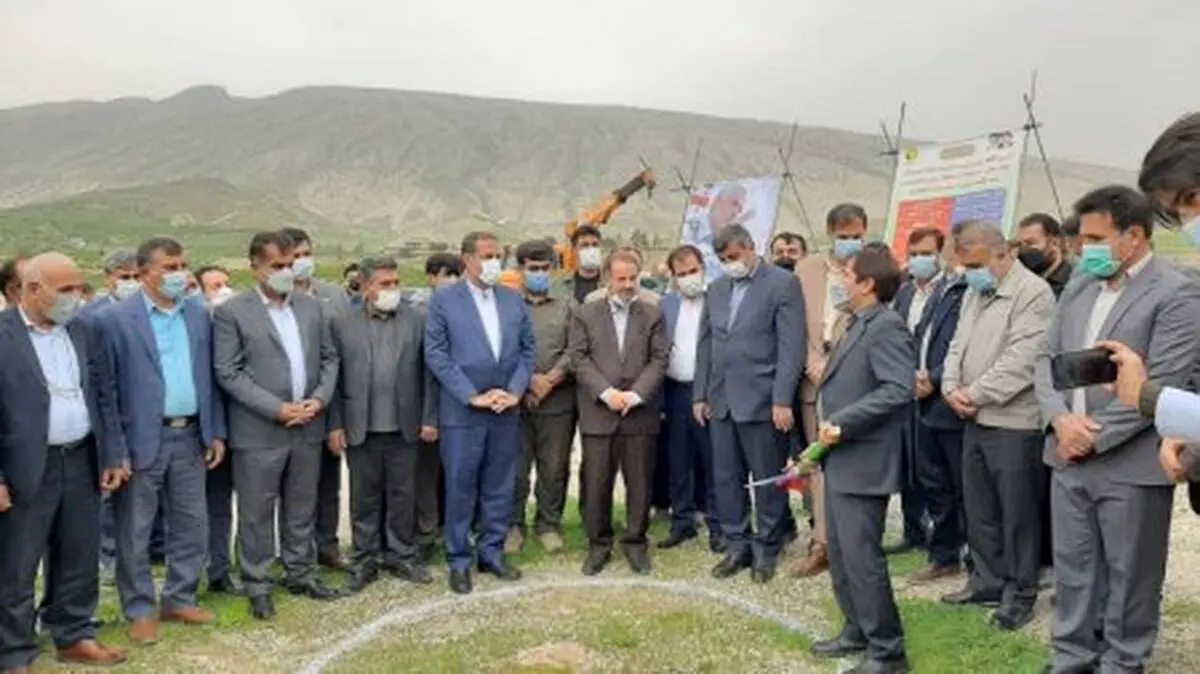 کلنگ زنی خط دومداره برق سردار شهید سلیمانی در کهگیلویه 