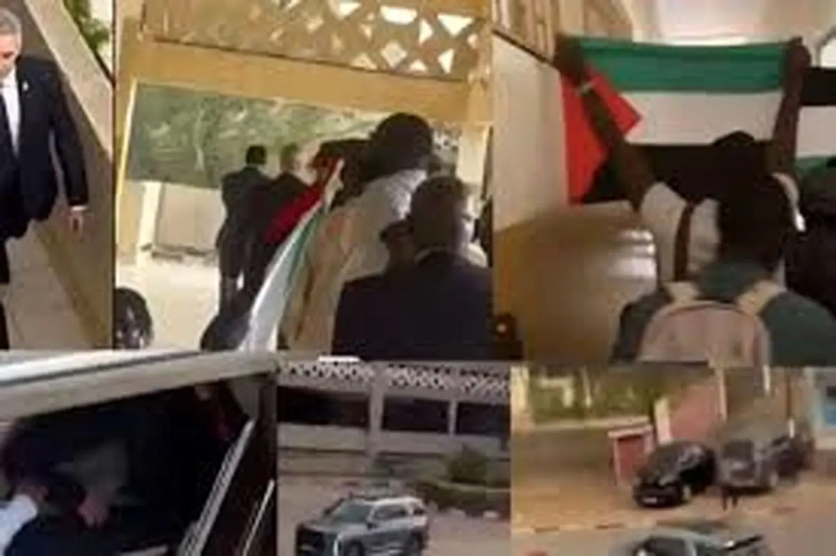 دانشجویان سنگالی سفیر رژیم اسرائیل را از دانشگاه بیرون کردند/فیلم