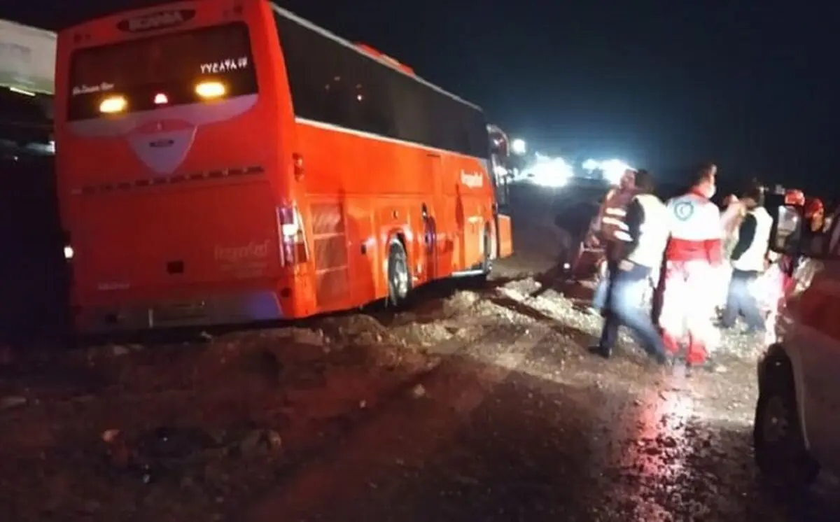  واژگونی اتوبوس در محور میناب_بندرعباس ۷ مصدوم برجا گذاشت