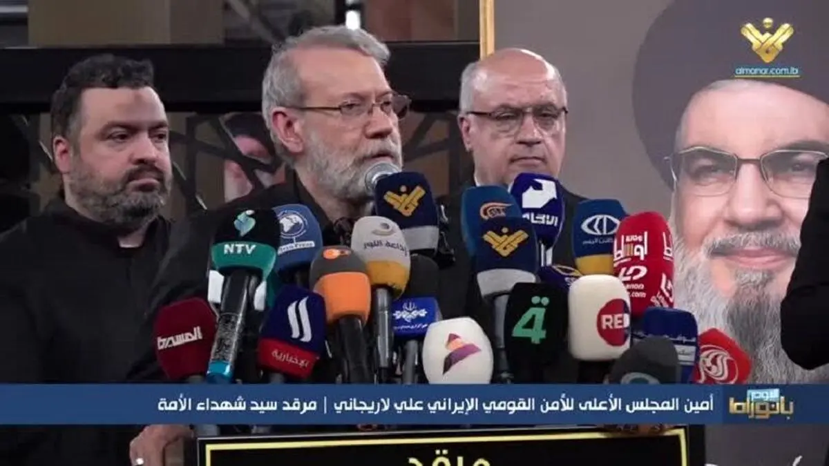 لاريجاني من مرقد الشهيد السيد نصر الله: حزب الله مفخرة ومدعاة للكرامة والعزّة
