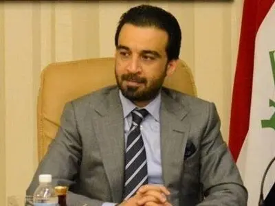 التلفزیون العراقی یعلن فوز محمد الحلبوسی رئیسا للبرلمان