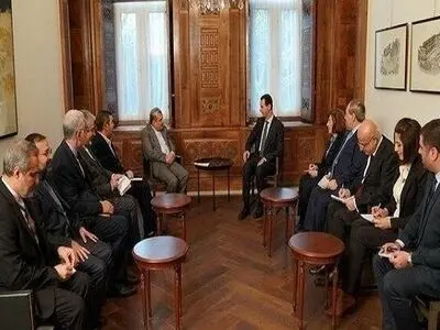 دیدار بشار اسد با دستیار ارشد امور سیاسی ظریف در سوریه