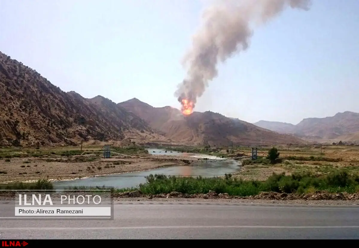 مصدومیت 12 نفر در اثر انفجار خط لوله در پلدختر