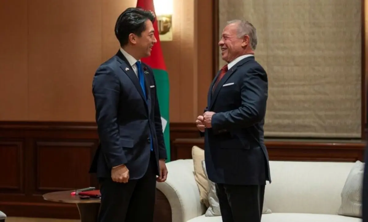 دیدار پادشاه اردن و وزیر دفاع ژاپن