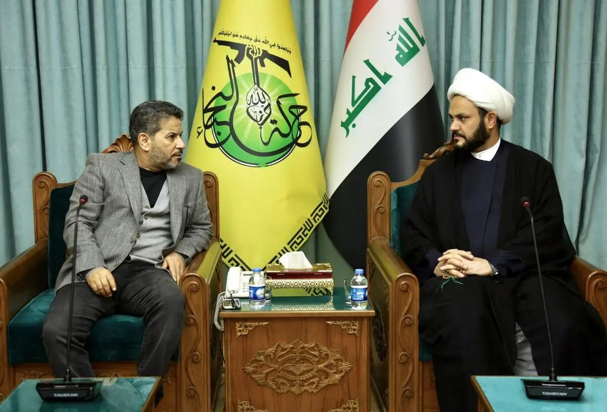 دیدار ۲ فرمانده عالی‌رتبه حشد الشعبی در مقر مرکزی نُجَباء