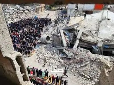 اولین نمازجمعهٔ غزه پس‌از آتش‌بس +فیلم