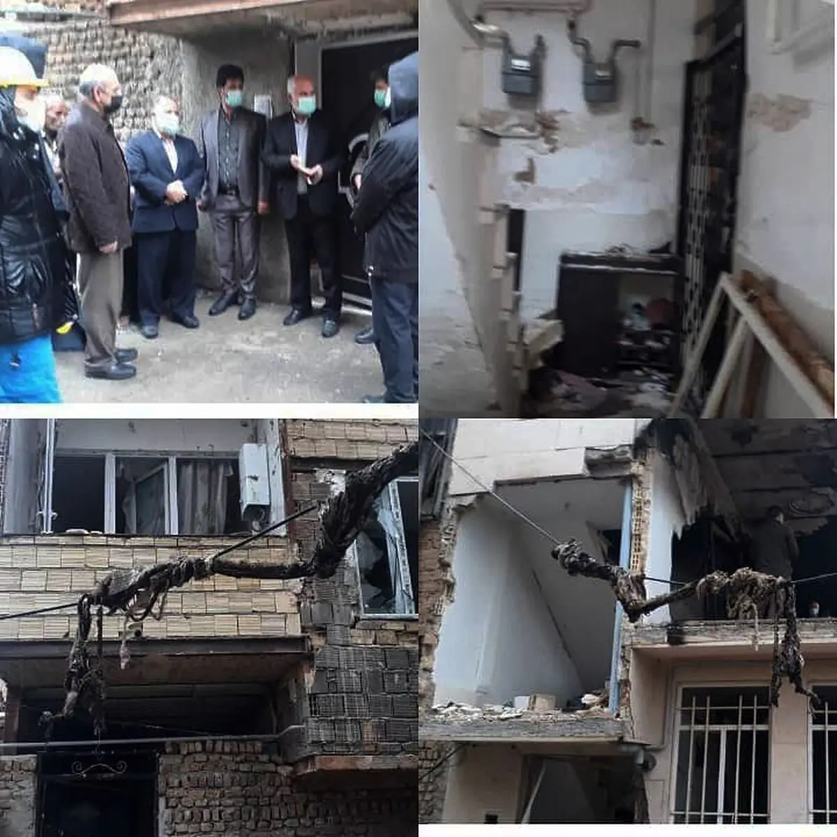 مصدومیت ۵ نفر در آتش سوزی مهرشهر  استان البرز 