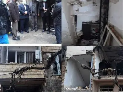 مصدومیت ۵ نفر در آتش سوزی مهرشهر  استان البرز 