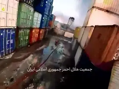 تصاویری دردناک از حجم خسارات بندر شهید رجایی + فیلم