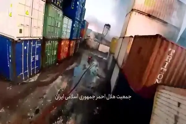تصاویری دردناک از حجم خسارات بندر شهید رجایی + فیلم