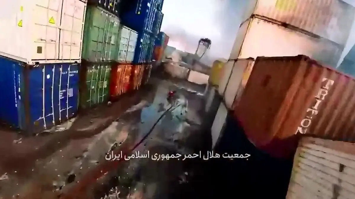 تصاویری دردناک از حجم خسارات بندر شهید رجایی + فیلم