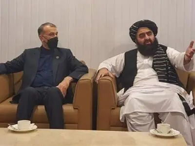 محادثات بین أمیرعبداللهیان ووزیر خارجیة حکومة طالبان