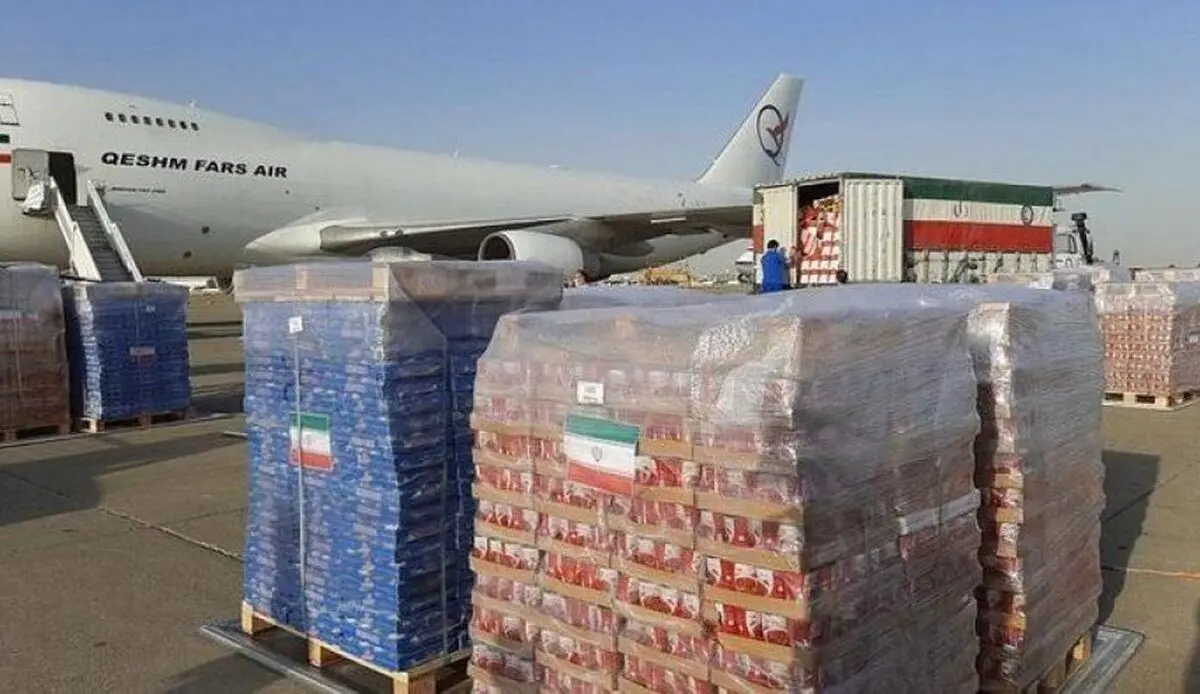 ایران ارسلت 95 طناً من المساعدات إلى بیروت وسترسل 240 طنًا أخرى 