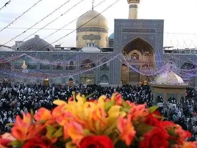 جشن میلاد پیامبر اعظم(ص) و صادق آل محمد(ع) در حرم رضوی برگزار شد