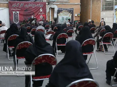 مراسم شب هفتم عزاداری حضرت ابا عبدالله الحسین (ع) در خانه کارگر 