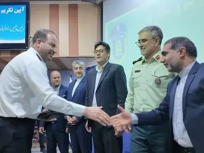 آئین تکریم و معارفه رئیس پلیس راه استان هرمزگان