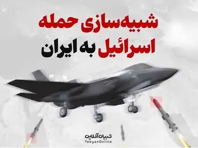 شبیه‌سازی حمله اسرائیل به ایران +فیلم