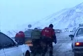 محور کیاسر - ساری به علت بارش برف مسدود است