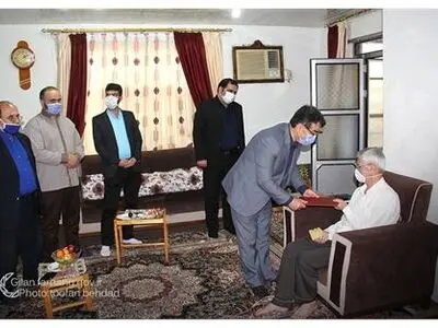 عیادت مدیرکل ارشاد گیلان از دو فعال فرهنگی و هنری رضوانشهر