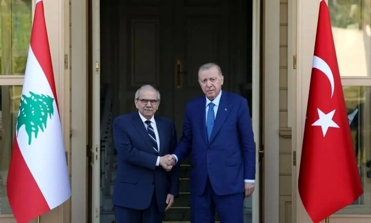دیدار نواف سلام و رجب طیب اردوغان در استانبول