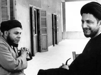 سید محمدباقر صدر در کنار امام موسی صدر