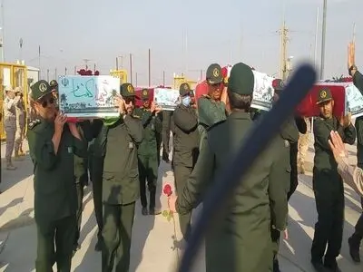 ورود پیکر پاک ۴۱ شهید دوران دفاع مقدس به وطن
