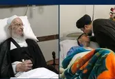 تماس تلفنی سید حسن خمینی با آیت الله مکارم شیرازی/ عیادت یادگار امام از آیت الله امینی