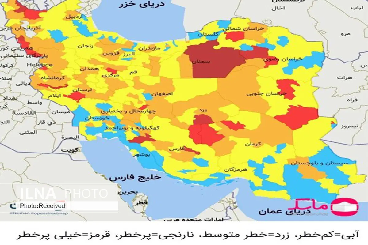 قزوین از استان‌های قرمز کرونایی خارج شد