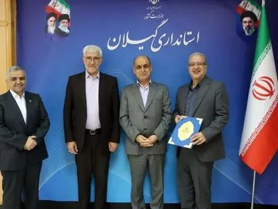 معارفه احمد دانایی به عنوان سرپرست جدید شرکت گاز گیلان با حضور استاندار