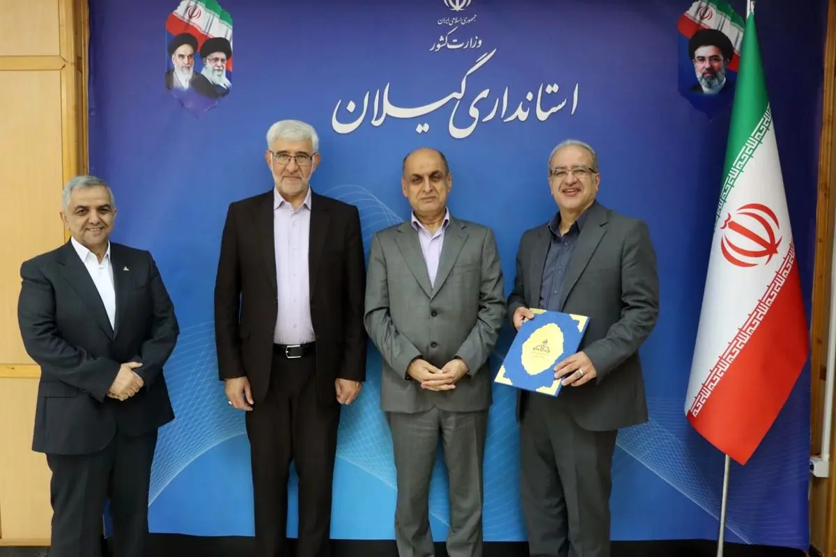 معارفه احمد دانایی به عنوان سرپرست جدید شرکت گاز گیلان با حضور استاندار
