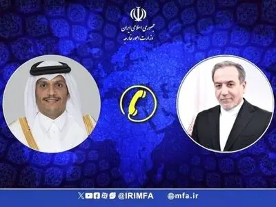 تماس تلفنی نخست وزیر و وزیر خارجه قطر با وزیر امور خارجه کشورمان